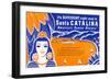 Ticket to Santa Catalina-null-Framed Art Print