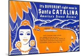 Ticket to Santa Catalina-null-Mounted Art Print