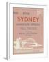 Ticket to Sydney-The Vintage Collection-Framed Giclee Print