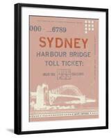 Ticket to Sydney-The Vintage Collection-Framed Giclee Print