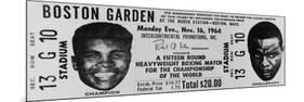 Ticket to World Championship Boxing Match Between Muhammad Ali and Sonny Liston-null-Mounted Premium Giclee Print