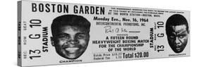 Ticket to World Championship Boxing Match Between Muhammad Ali and Sonny Liston-null-Stretched Canvas