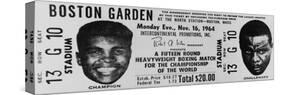 Ticket to World Championship Boxing Match Between Muhammad Ali and Sonny Liston-null-Stretched Canvas