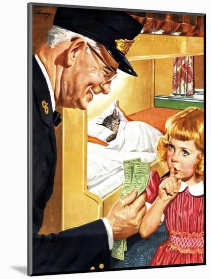 Tickets Please Chessie!-F. Chaney-Mounted Giclee Print