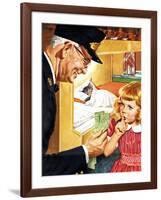 Tickets Please Chessie!-F. Chaney-Framed Giclee Print