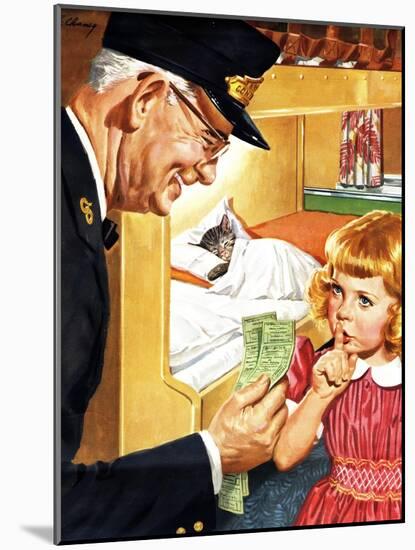 Tickets Please Chessie!-F. Chaney-Mounted Giclee Print