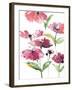 Tickled Pink Posies-Rebecca Meyers-Framed Art Print