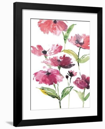 Tickled Pink Posies-Rebecca Meyers-Framed Giclee Print