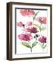 Tickled Pink Posies-Rebecca Meyers-Framed Art Print