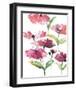 Tickled Pink Posies-Rebecca Meyers-Framed Art Print