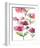 Tickled Pink Posies-Rebecca Meyers-Framed Art Print