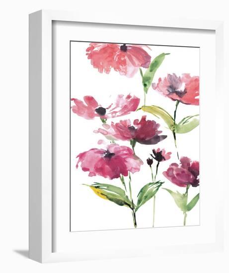 Tickled Pink Posies-Rebecca Meyers-Framed Art Print