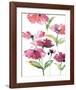 Tickled Pink Posies-Rebecca Meyers-Framed Giclee Print