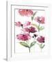 Tickled Pink Posies-Rebecca Meyers-Framed Giclee Print