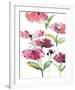 Tickled Pink Posies-Rebecca Meyers-Framed Giclee Print