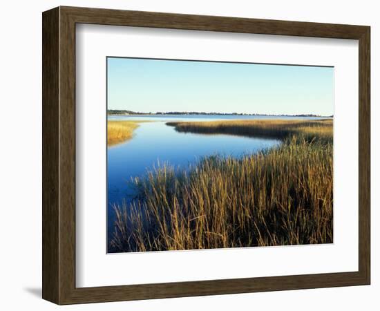 Tidal Creek Empties into Biddeford Pool, Anuszewski Property, Maine, USA-Jerry & Marcy Monkman-Framed Photographic Print