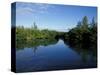 Tidal Lagoons Fringed with Mangroves, Lovers Key SRA, Ft. Meyer's Beach, Florida-Maresa Pryor-Stretched Canvas