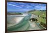 Tidal patterns, Hoopers Inlet, Otago Peninsula, Dunedin, South Island, New Zealand-David Wall-Framed Photographic Print