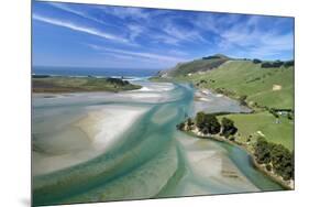 Tidal patterns, Hoopers Inlet, Otago Peninsula, Dunedin, South Island, New Zealand-David Wall-Mounted Photographic Print