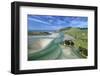 Tidal patterns, Hoopers Inlet, Otago Peninsula, Dunedin, South Island, New Zealand-David Wall-Framed Photographic Print