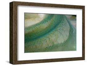 Tidal patterns, Hoopers Inlet, Otago Peninsula, Dunedin, South Island, New Zealand-David Wall-Framed Photographic Print