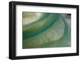 Tidal patterns, Hoopers Inlet, Otago Peninsula, Dunedin, South Island, New Zealand-David Wall-Framed Photographic Print