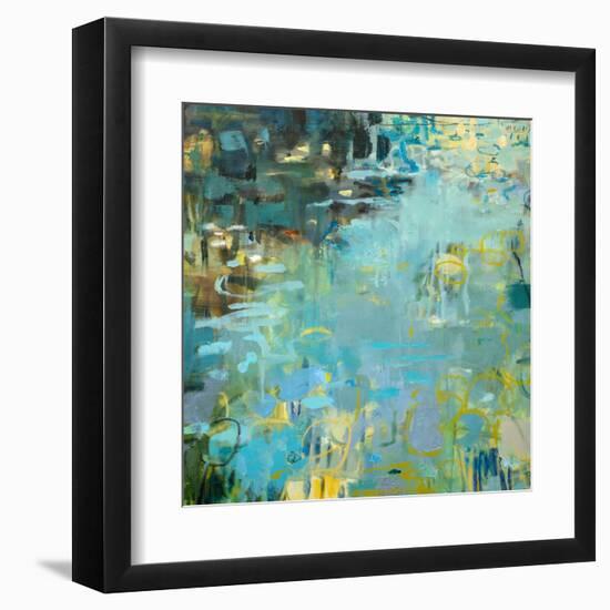 Tidal Pool In Blue-Kathleen Robbins-Framed Art Print