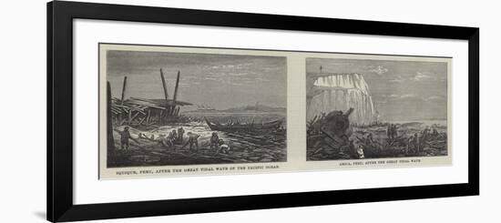 Tidal Wave in Peru-null-Framed Giclee Print