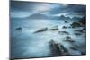 Tide and Stormy Skies over Loch Scavaig and the Black Cuillin Mountain Ridge, Elgol, Scotland-Stewart Smith-Mounted Photographic Print