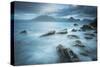 Tide and Stormy Skies over Loch Scavaig and the Black Cuillin Mountain Ridge, Elgol, Scotland-Stewart Smith-Stretched Canvas