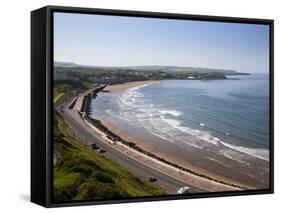 Tide Coming in at North Sands, Scarborough, North Yorkshire, Yorkshire, England, UK, Europe-Mark Sunderland-Framed Stretched Canvas