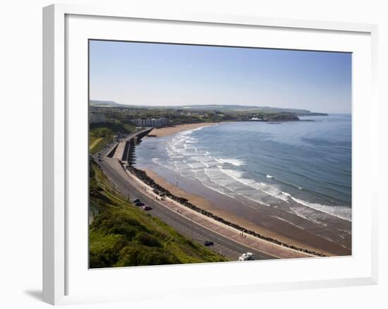 Tide Coming in at North Sands, Scarborough, North Yorkshire, Yorkshire, England, UK, Europe-Mark Sunderland-Framed Photographic Print