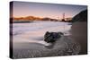 Tide Design at Marshall Beach, Golden Gate Bridge, California-Vincent James-Stretched Canvas