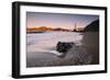 Tide Design at Marshall Beach, Golden Gate Bridge, California-Vincent James-Framed Photographic Print