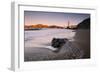 Tide Design at Marshall Beach, Golden Gate Bridge, California-Vincent James-Framed Photographic Print