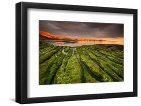 Tide going out, Peninsula Valdes, Argentina-Gabriel Rojo-Framed Photographic Print