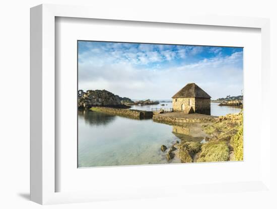 Tide mill on Brehat island, Cotes-d'Armor, Brittany, France, Europe-Francesco Vaninetti-Framed Photographic Print