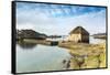 Tide mill on Brehat island, Cotes-d'Armor, Brittany, France, Europe-Francesco Vaninetti-Framed Stretched Canvas