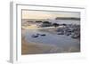 Tide Retreating at Sunset Leaving Tide Pools Among Rocks-Nick Upton-Framed Photographic Print