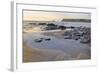 Tide Retreating at Sunset Leaving Tide Pools Among Rocks-Nick Upton-Framed Photographic Print