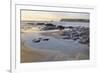Tide Retreating at Sunset Leaving Tide Pools Among Rocks-Nick Upton-Framed Photographic Print