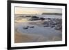 Tide Retreating at Sunset Leaving Tide Pools Among Rocks-Nick Upton-Framed Photographic Print