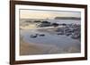 Tide Retreating at Sunset Leaving Tide Pools Among Rocks-Nick Upton-Framed Photographic Print