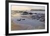 Tide Retreating at Sunset Leaving Tide Pools Among Rocks-Nick Upton-Framed Photographic Print