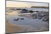 Tide Retreating at Sunset Leaving Tide Pools Among Rocks-Nick Upton-Mounted Premium Photographic Print