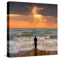 Tide Watcher-Adrian Campfield-Stretched Canvas