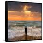 Tide Watcher-Adrian Campfield-Framed Stretched Canvas