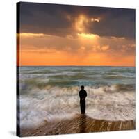 Tide Watcher-Adrian Campfield-Stretched Canvas