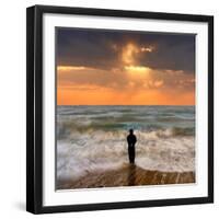 Tide Watcher-Adrian Campfield-Framed Photographic Print