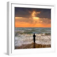 Tide Watcher-Adrian Campfield-Framed Photographic Print